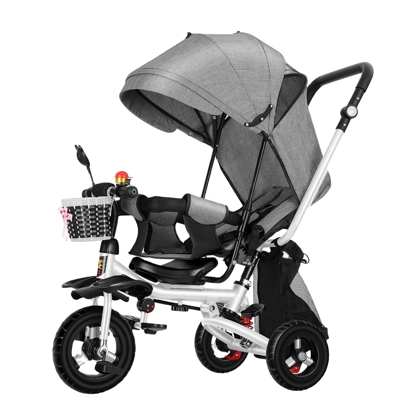 High Quality 3 Wheels Baby Tricycle For Children Trikes With Sun Shade For Baby Ride On Toy Kid Tricycle