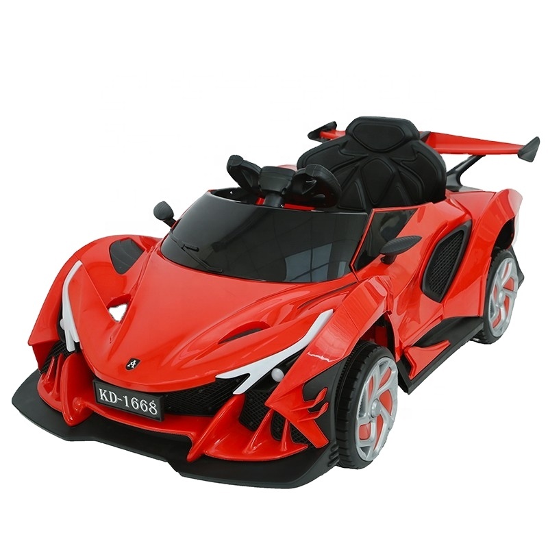 Children’s four wheel electric baby car can sit on a person charging remote control toy car