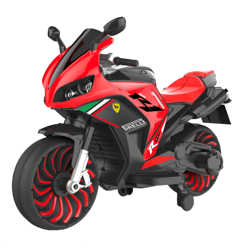 MT002 New 12V electric children’s motorcycle oversized 2-7 years old small and female babies can sit two children four wheels