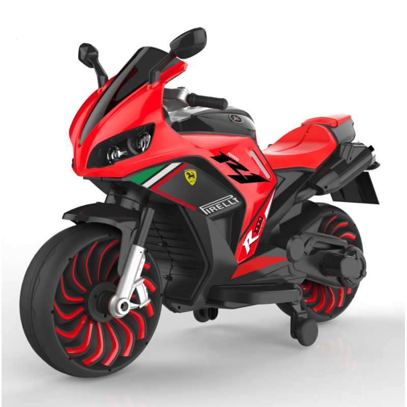 MT002 New 12V electric children’s motorcycle oversized 2-7 years old small and female babies can sit two children four wheels